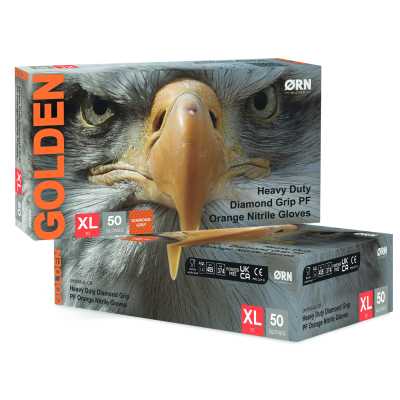 DIAMOND GRIP NITRILE GLOVES SIZE X/LARGE