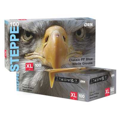 MOH1502 NITRILE GLOVE BLUE XL STEPPE